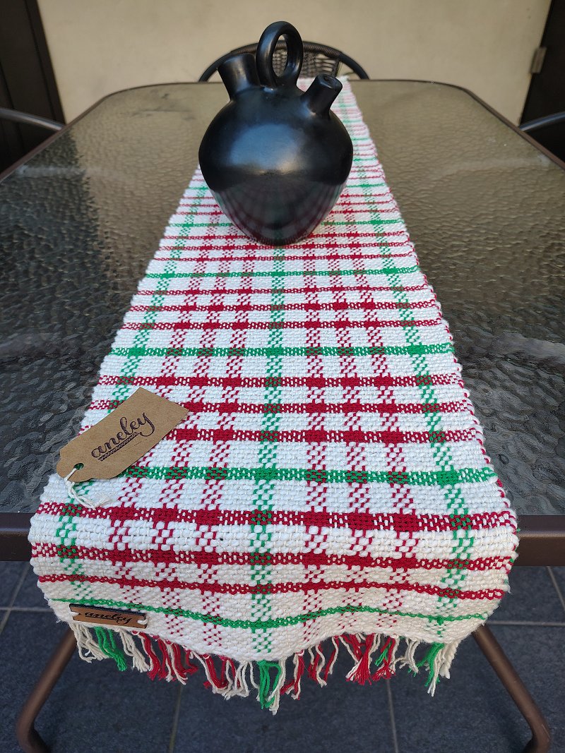 Caminos de mesa tejidos en telar Rupu Cuadros artesanales